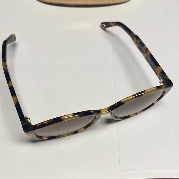 Chloe Womens Gradient Brown Round Sunglasses - Picture 3 of 8